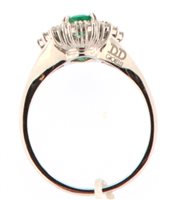 Anello Davite & Delucchi Donna in Oro bianco Smeraldo 0.75 Ct AA031714SM - AA031714SM